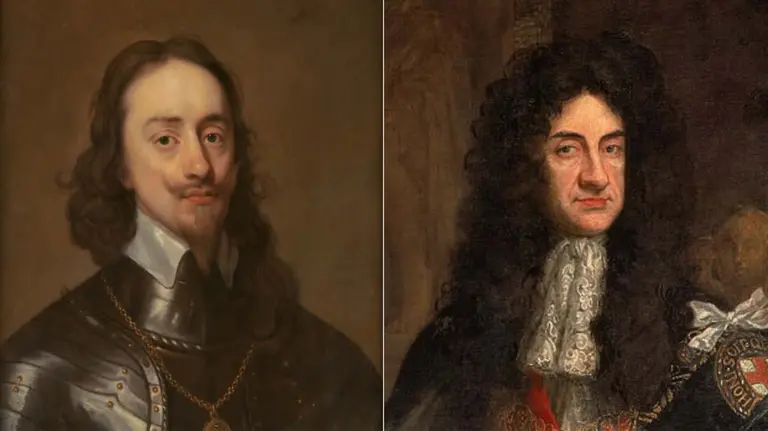 Carlos I (izquierda) y Carlos II (derecha)