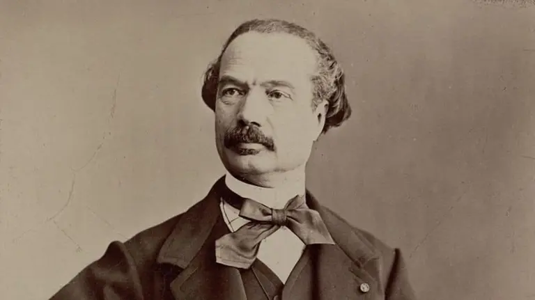 Auguste Maquet retratado por Nadar