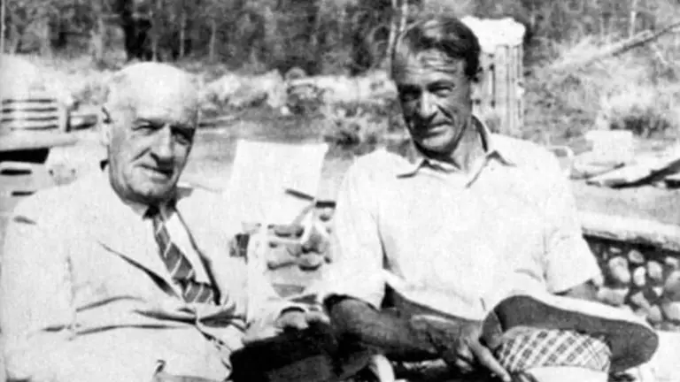 Ortega y Gasset y Gary Cooper (Fuente: Fundación Ortega y Gasset - Marañón)